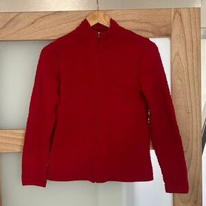 Cold water creek vibrant red sweater size XS